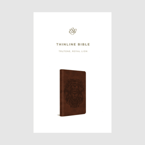 Personalized Custom Text Your Name ESV Thinline Holy Bible TruTone Royal Lion Brown English Standard Version