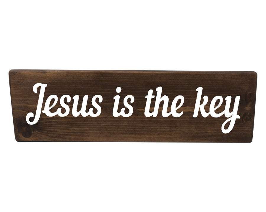 Jesus Is The Key Wood Decor