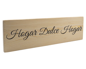 Hogar Dulce Hogar Spanish Wood Decor