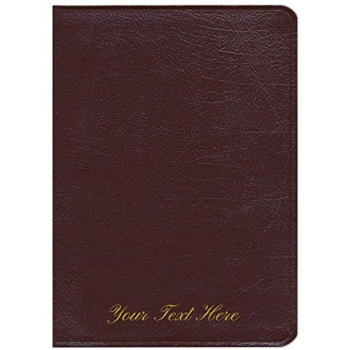Personalized KJV Burgundy Genuine Leather Thompson Chain Reference Bible