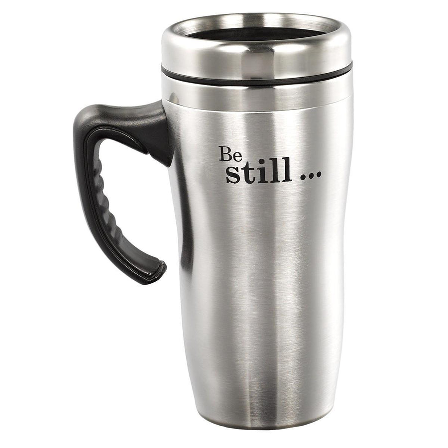 Be Still & Know Psalm 46:10 Stainless Steel Travel Mug With Handle