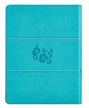 In The Light Of His Glory Teal Faux Leather Devotional