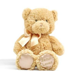 Jesus Loves Me Lullaby Tan Teddy Bear, by GUND