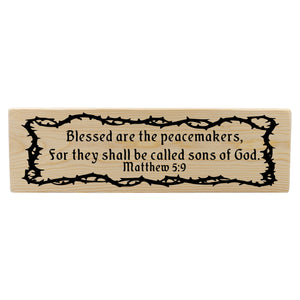 Matthew 5:9 Blessed Are The Peacemakers Wood Decor
