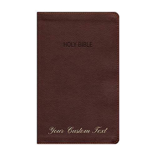 Personalized NKJV Foundation Study Bible Index Leathersoft Brown New King James Version