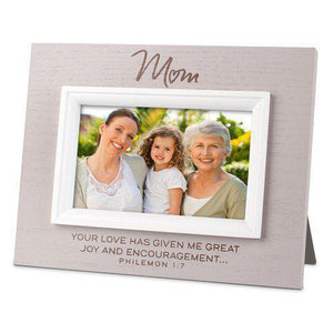 Mom Philemon 1:7 Textured Picture Frame