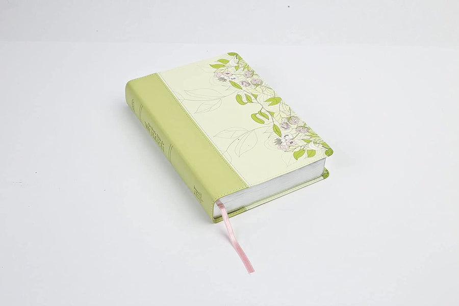 Personalized NKJV The Study Bible for Women Edition Green/Wildflower LeatherTouch