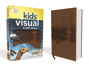 Personalized NIV Kids' Visual Study Bible, Leathersoft, Bronze