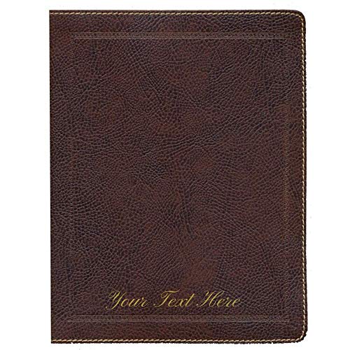 Personalized KJV Journal The Word Bible Large Print Red Letter Bonded Leather Brown