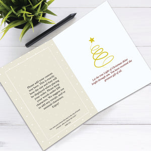 Personalized Christian Christmas Card Custom Your Photo Image Upload Your Text Greeting Card