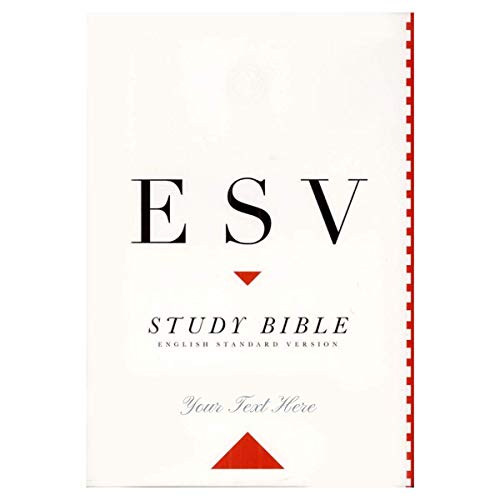 Personalized Custom Text Your Name ESV Study Bible Hardcover White English Standard Version
