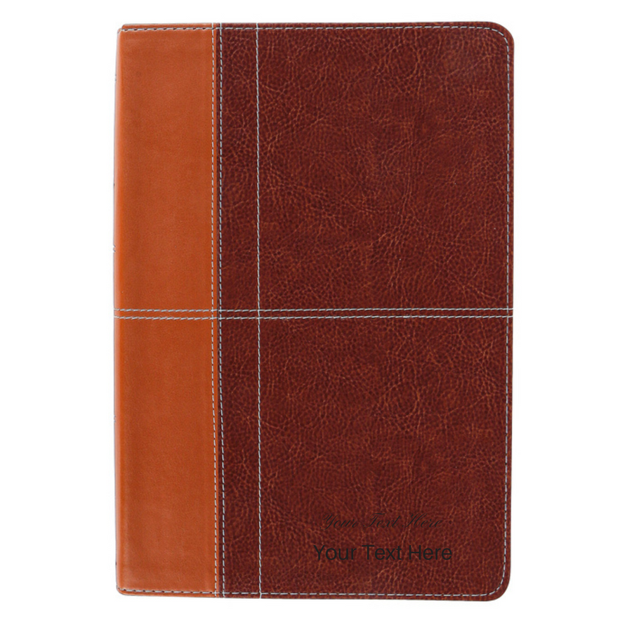 Personalized NIV Life Application Study Bible Third Edition Brown Leathersoft Red Letter Edition