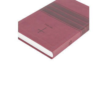 Personalized NIV Value Thinline Bible with Cross Burgundy Leathersoft New International Version