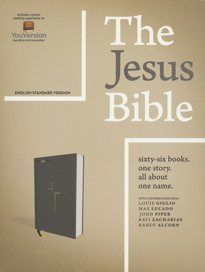 Personalized The Jesus Bible ESV Edition Cloth Over Board Gray