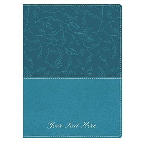 Personalized NKJV Beautiful Word Large Print Journaling Bible Soft Leather Turquoise