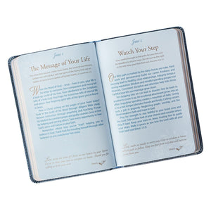 Personalized Devotional Mr. & Mrs. 366 Devotions for Couples Blue Faux Leather
