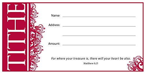 Matthew 6:21 Tithe/Offering Envelope (Pack of 100)
