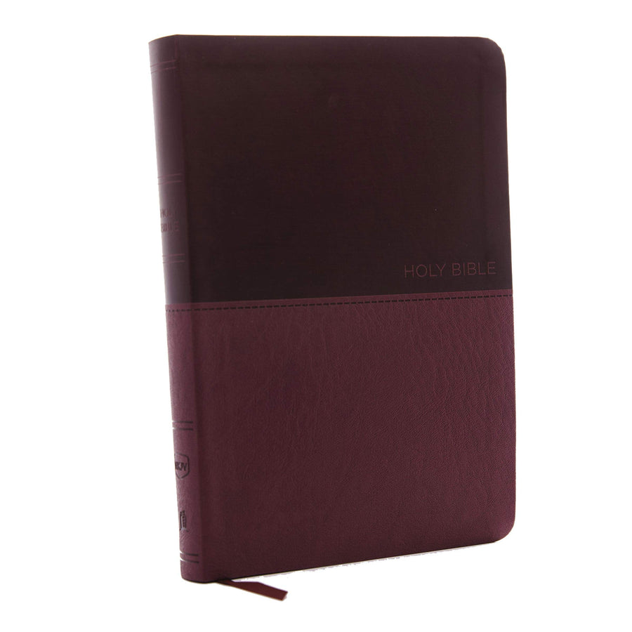 Personalized NKJV Value Thinline Bible Large Print Leathersoft Burgundy New King James Version