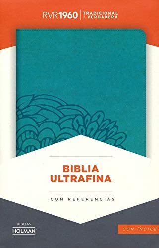 PersonalizedRVR 1960 Biblia Ultrafina Aqua símil piel con índice (Spanish Edition)