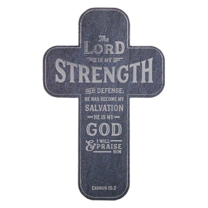 The Lord is My Strength Exodus 15:2 Cross Bookmark