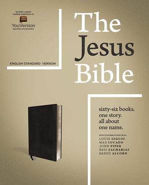 Personalized ESV The Jesus Bible Leathersoft Black