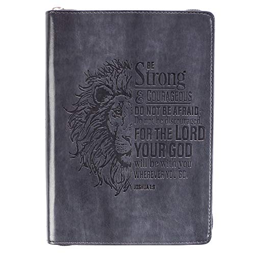 Be Strong & Courageous Joshua 1:9 LuxLeather Journal