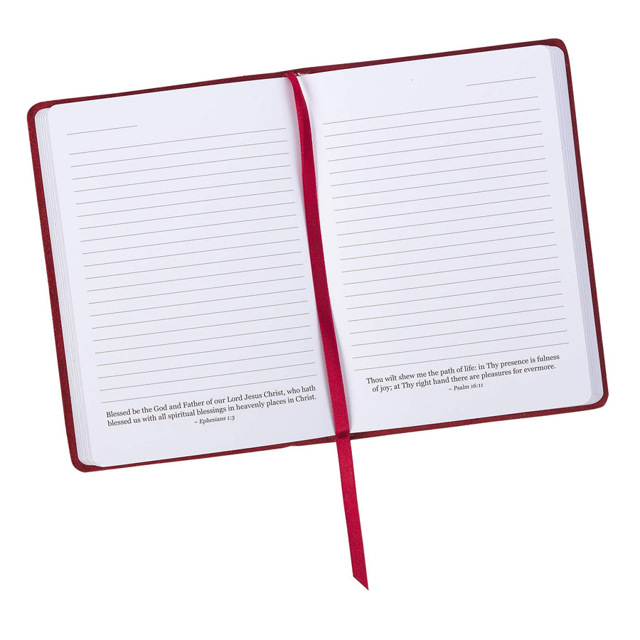 Commit to the Lord Red Full Grain Leather Journal