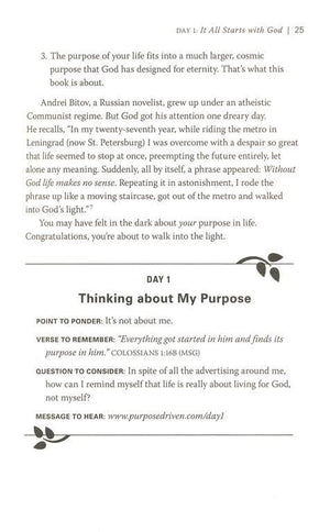 The Purpose-Driven Life: What on Earth Am I Here For? - Rick Warren