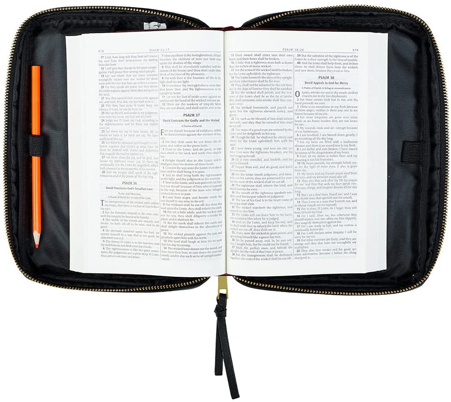 Amazing Grace Two-Tone LuxLeather Personalized Bible Cover For Women