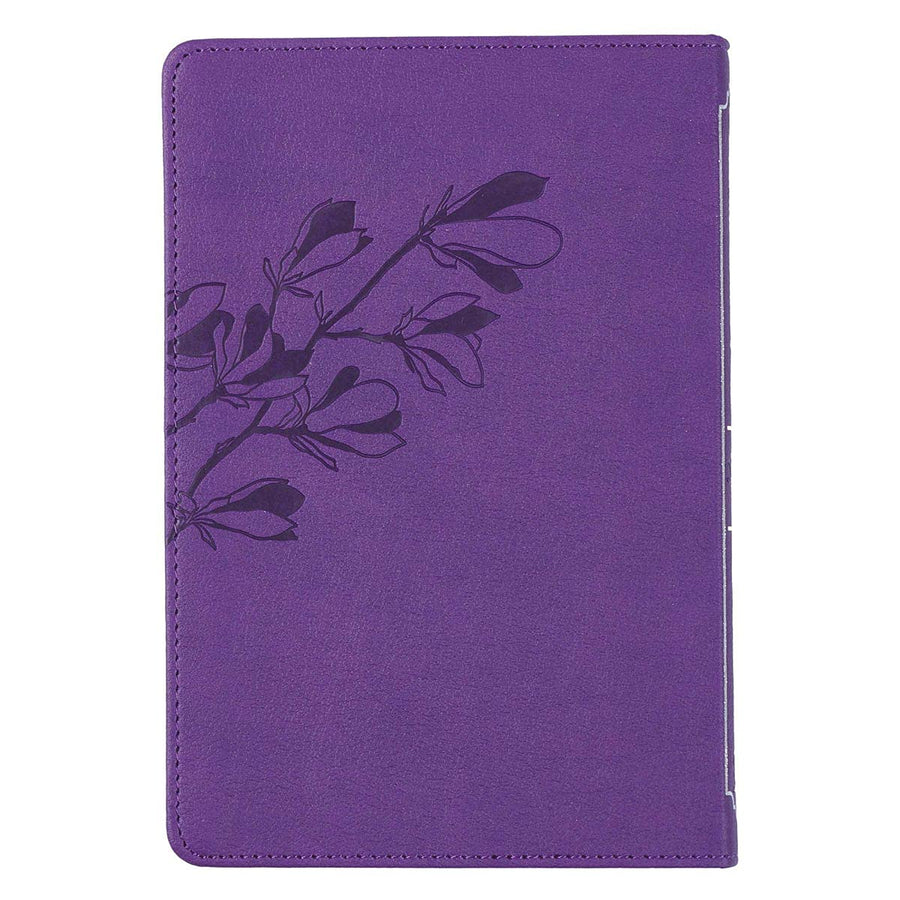 Personalized Devotional Strength for Your Soul Purple Faux Leather