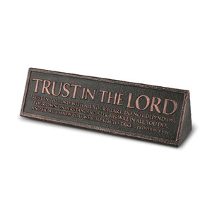 Trust in the Lord Desktop Plaque
