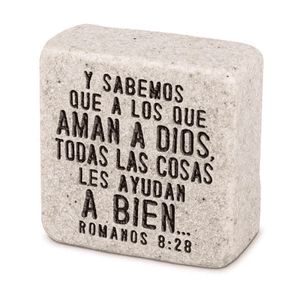 Romanos 8:28 Scripture Stone