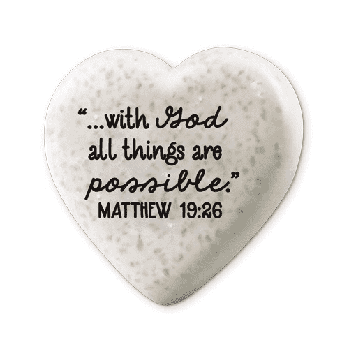 Heart Scripture Stone