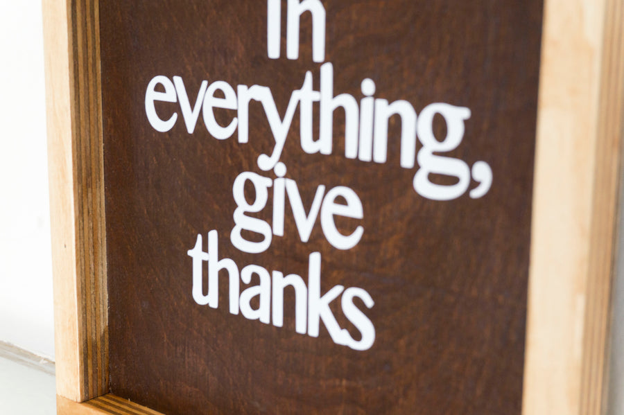 In Everything, Give Thanks Wall Decor